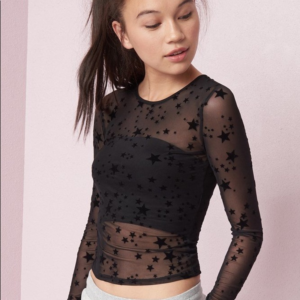 Stary Long Sleeve Mesh Top 